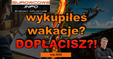 Nie tylko paragony grozy: za wakacje dopłacisz extra! (Sygnały Inflacyjne maj 2026)